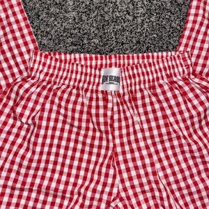 New Seasons Red Gingham Pants